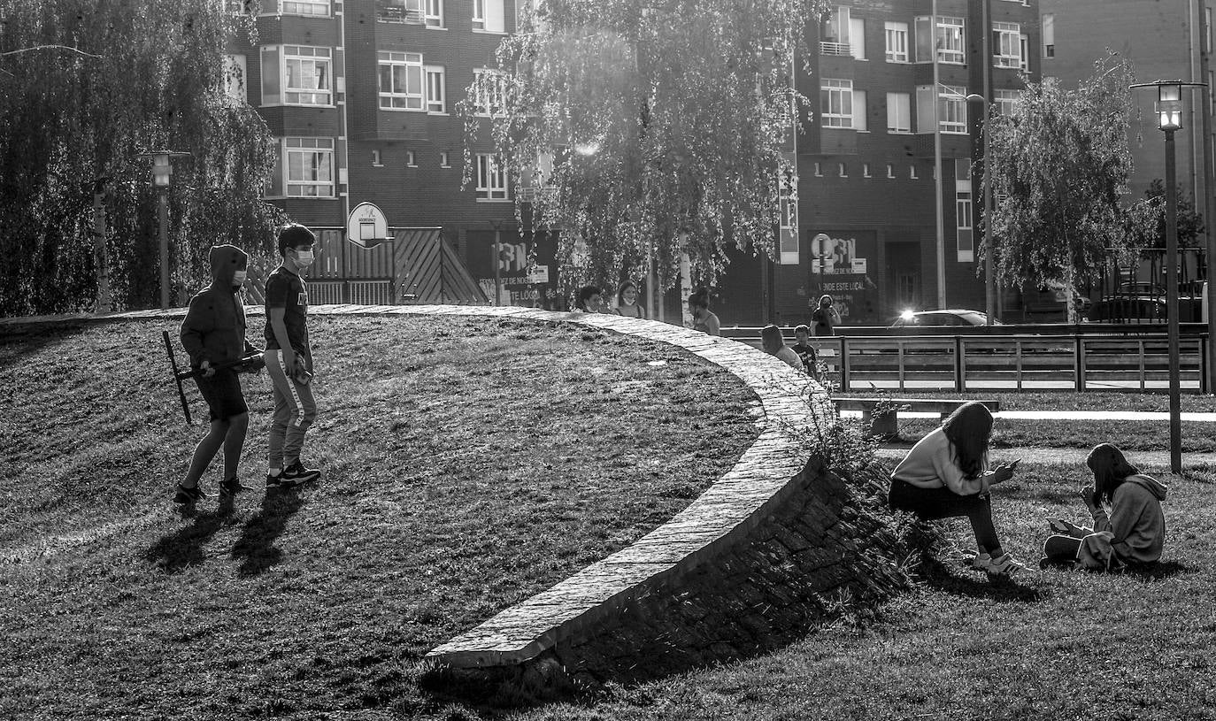 Parque en el paseo de Estrasburgo.