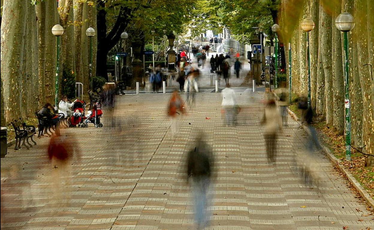 Imagen del Paseo de La Senda de Vitoria.
