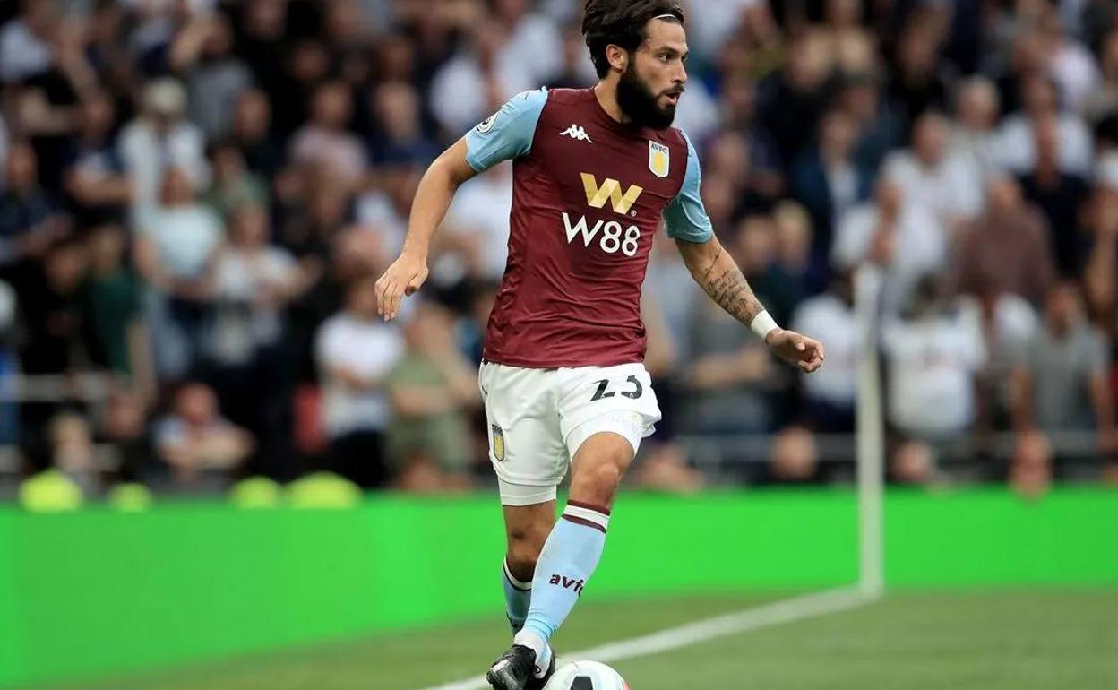 Jota, durante su etapa en el Aston Villa. 