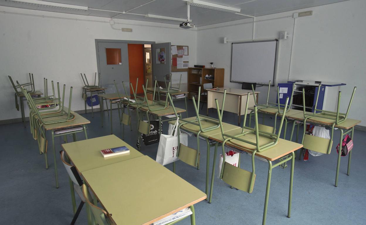 Continúan al alza el número de aulas cerradas en Euskadi por casos de Covid