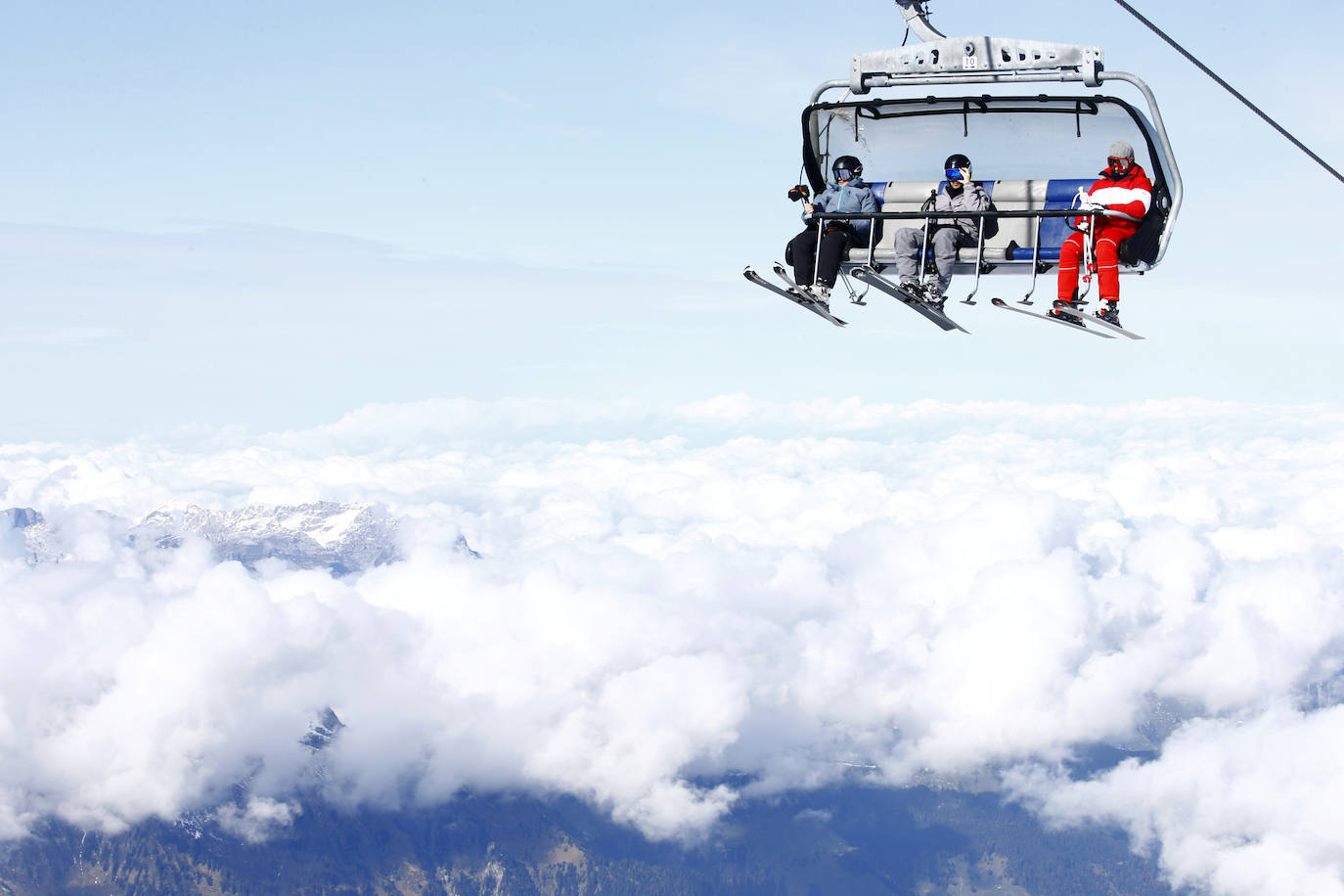 Las vistas desde el teleférico del resort de Engelberg, en los Alpes suizos.