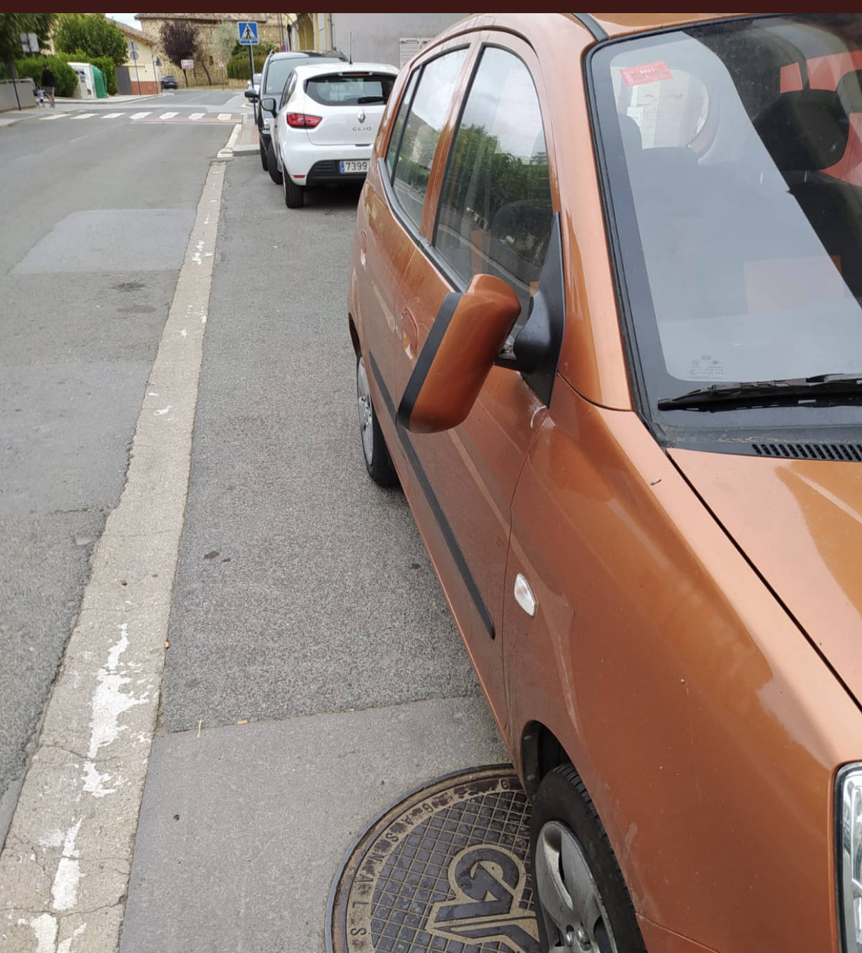 Detalle del coche atacado en agosto. 
