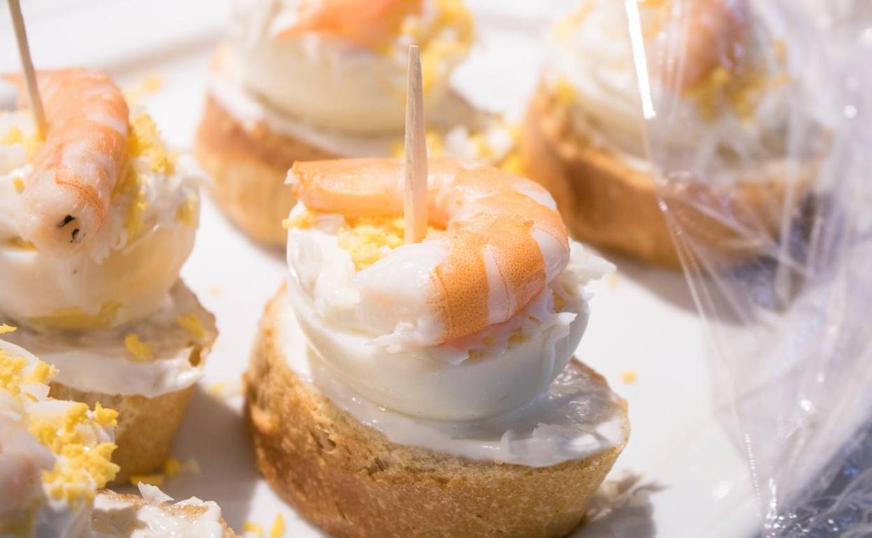 Pintxos a concurso del Café Brasil.