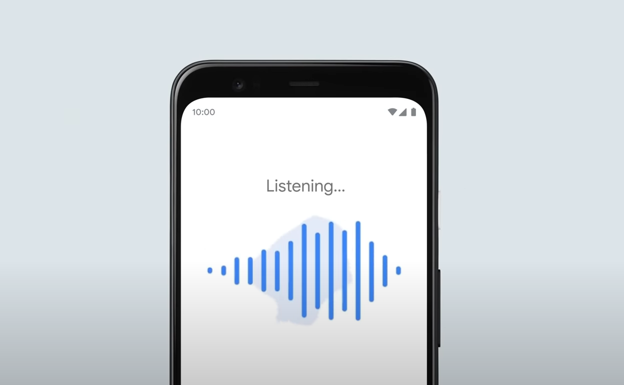 Buscador de canciones tarareando, de Google.