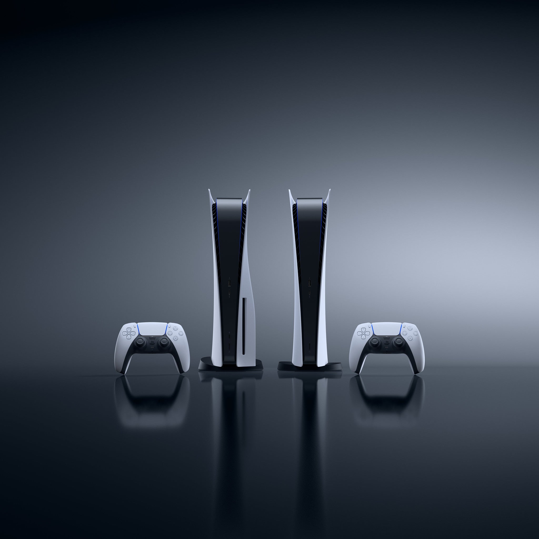 PS5 estándar (izquierda) y Digital Edition (derecha) 