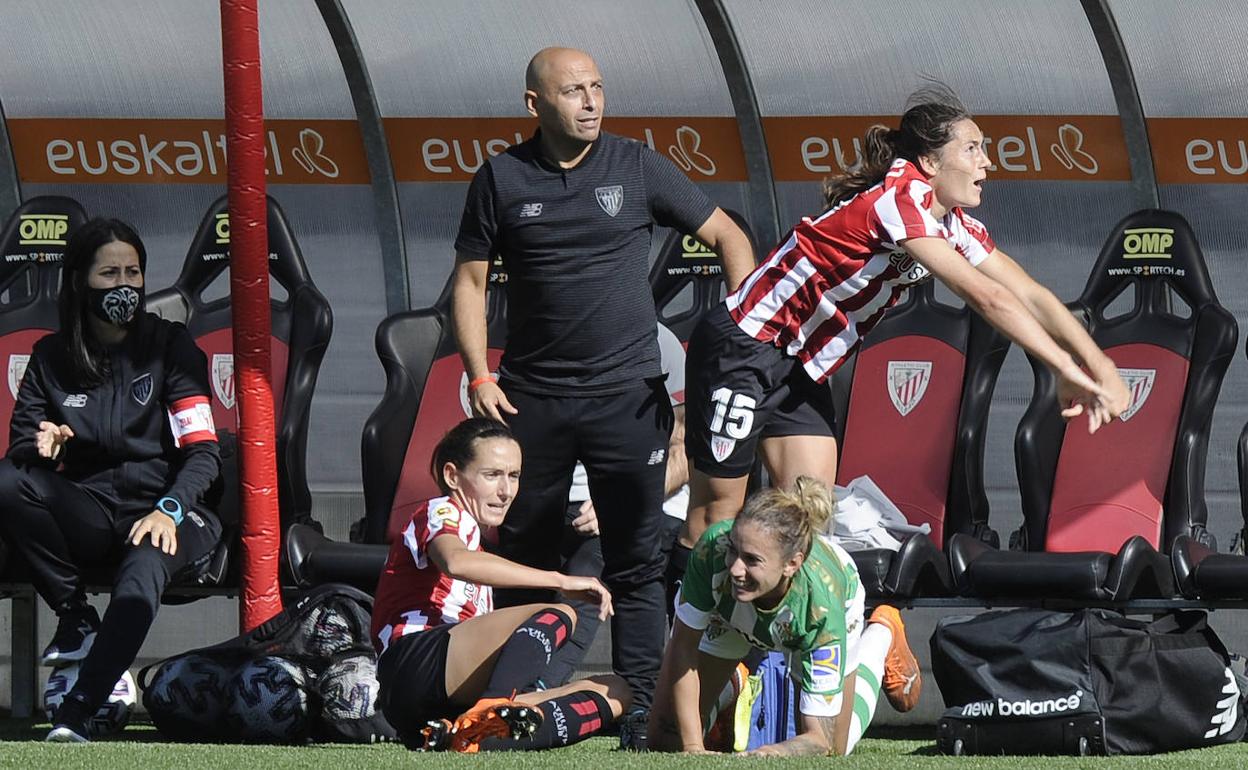 Villacampa en la última jornada en Lezama, en la que el Betis logró empatar en el último suspiro. 