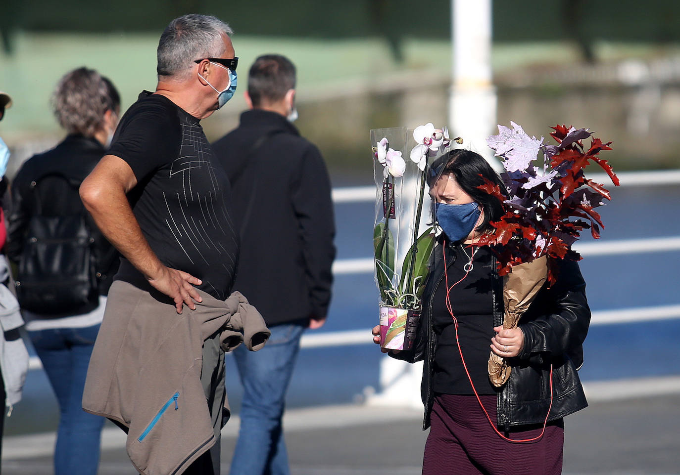 El Arenal también ha sido lugar de paseo esta mañana,.