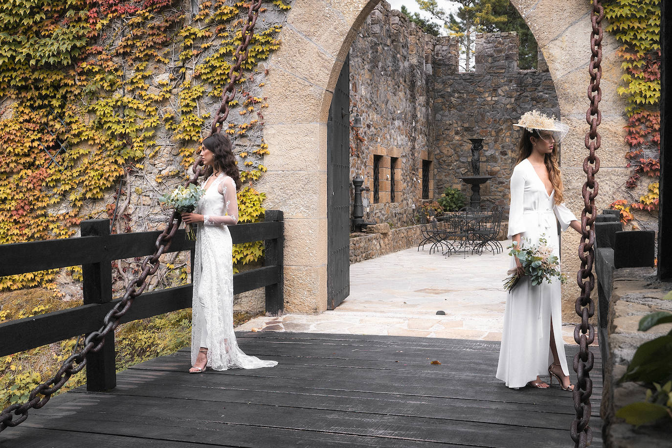 Fotos: La boda reivindicativa de Izaro y Nahia en la Torre Loizaga