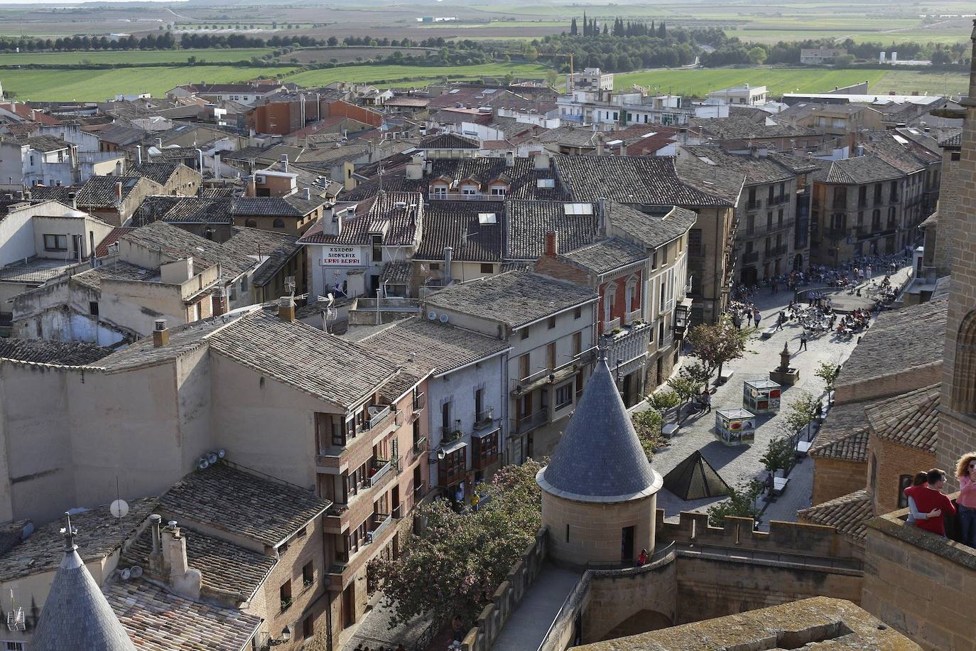 Sede real durante la Edad Media, los gruesos muros y torres almenadas del palacio alojaron a reyes y princesas. Declarado monumento nacional en 1925, constituye el ejemplo más importante del gótico civil de Navarra y uno de los más notables de Europa.