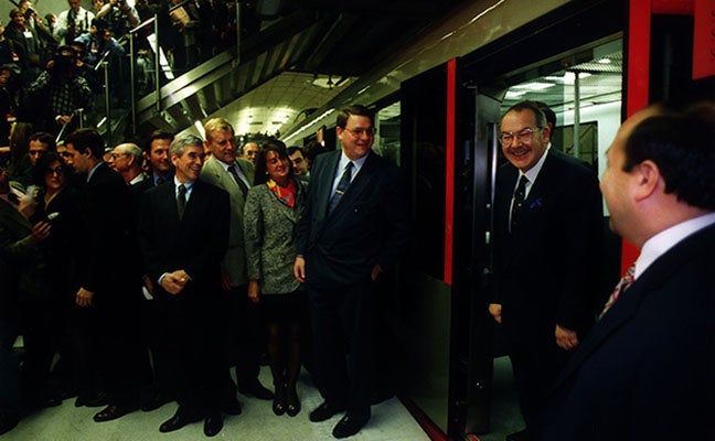 Fotos: El primer viaje del Metro Bilbao en imágenes