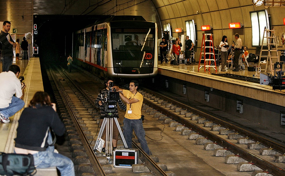 Rodaje de la película «tinieblas»