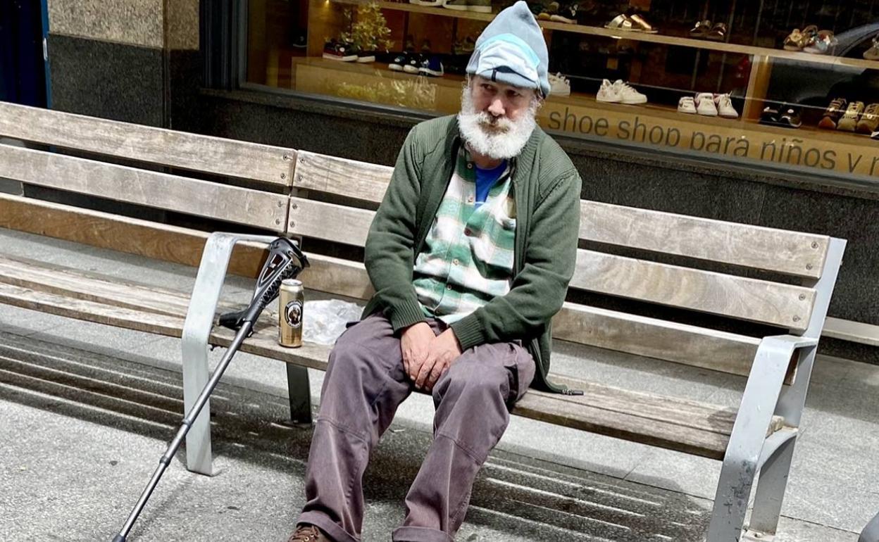 'El Cántabro', el pasado 4 de mayo en el centro de Vitoria. 