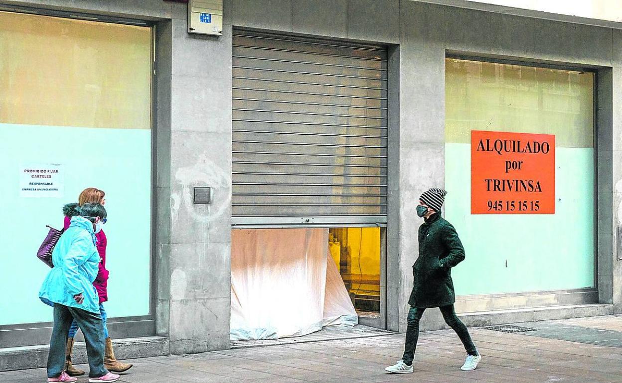 Los trabajos están en marcha en el local del número 19 de la calle Dato. 