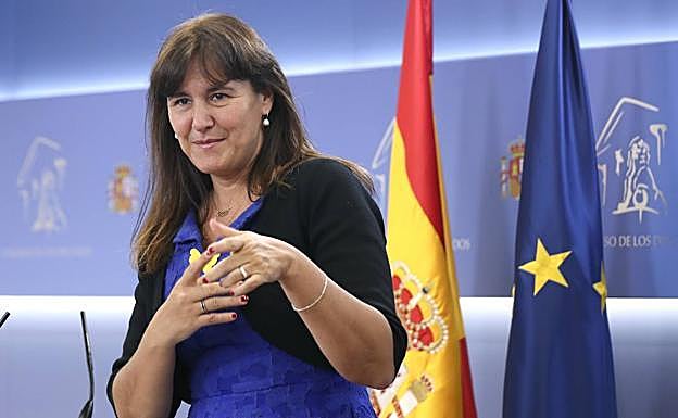 La portavoz de JxCat en el Congreso, Laura Borràs