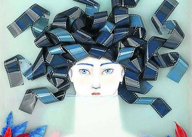 Imagen secundaria 1 - Arriba, Los particulares espacios oníricos de Paula Huarte se pondrán a la venta en diferentes formatos. A la izquierda, un ejemplo de las peculiares y poéticas piezas tridimensionales de Sonia Alins. A la derecha, Dibujo de la donostiarra Elena Odriozola, Premio Nacional. 