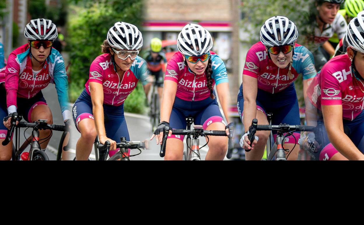 Lucía González, Irene Loizate y Ariana Gilabert, tres de las cinco que han renovado. 
