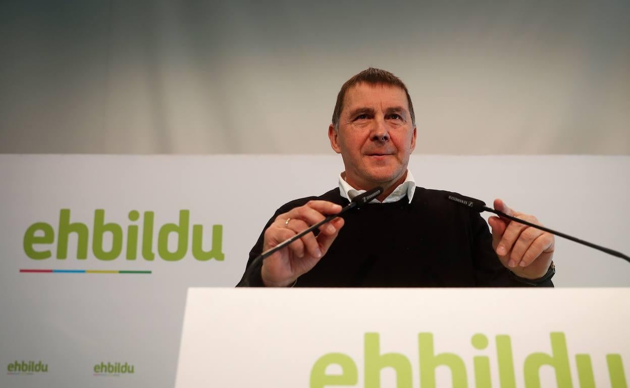 El coordinador general de EH Bildu, Arnaldo Otegi. 