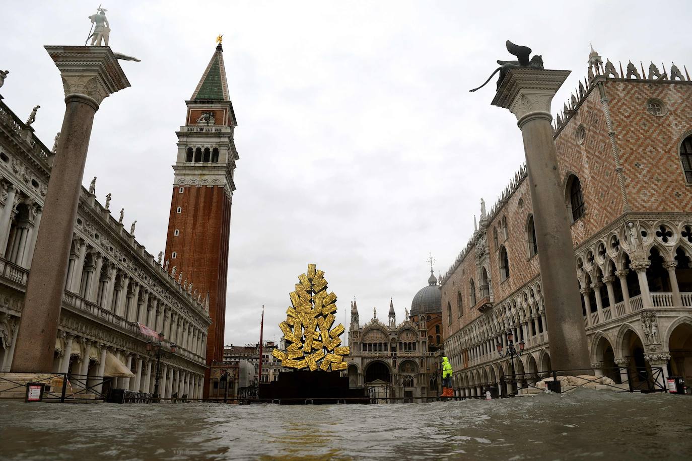 Fotos: Los diques fallan y el &#039;acqua alta&#039; inunda Venecia