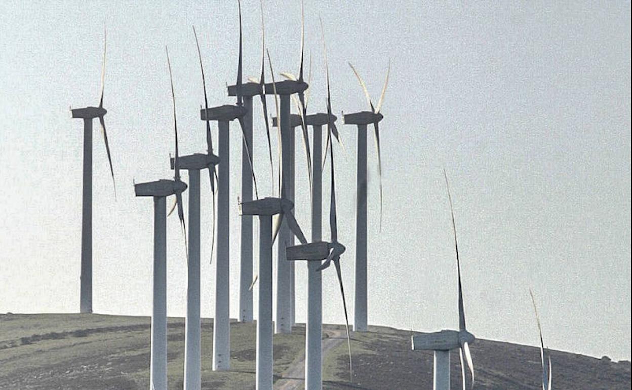 Molinos en la sierra de Elgea. 