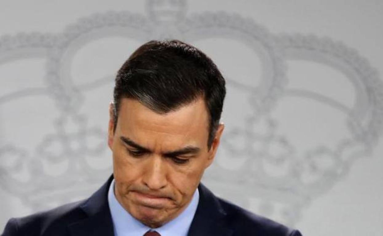 El presidente del Gobierno, Pedro Sánchez, comparece ante los medios. 