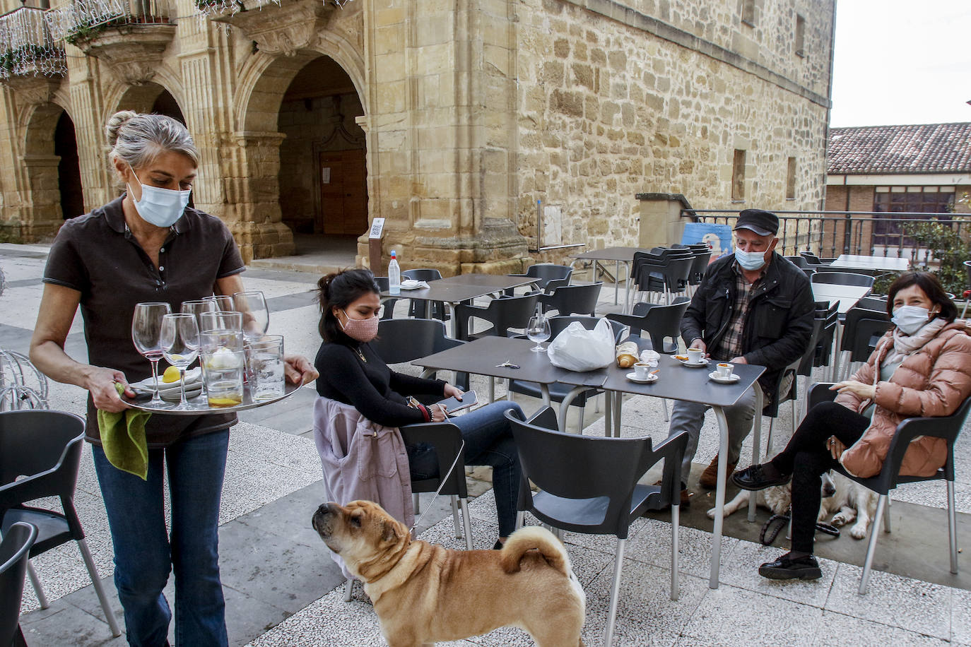En Labastida han aumentado los visitantes, ahora que está permitido moverse por el territorio.