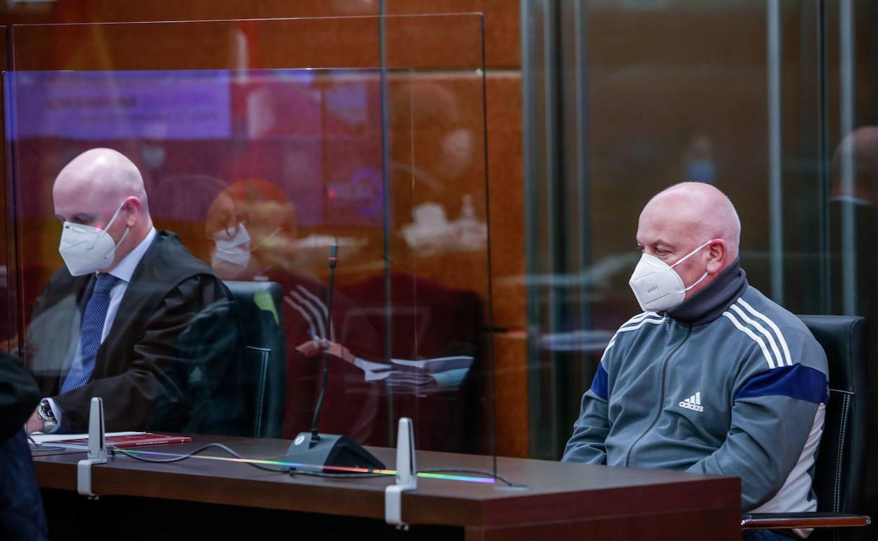 El acusado, durante las sesiones del juicio. 