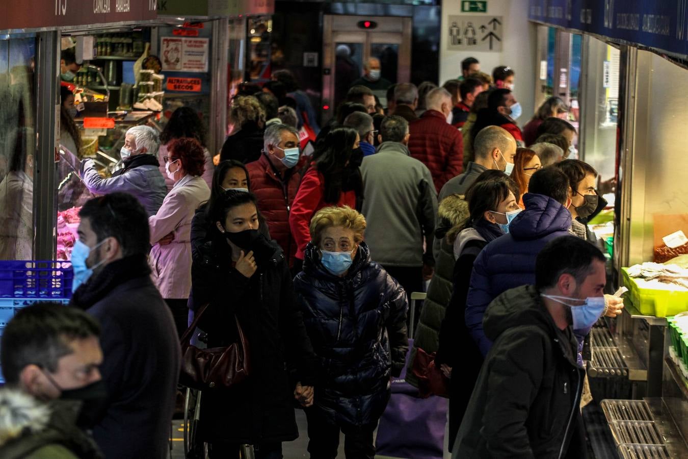 El mercado de la Ribera esta mañana.