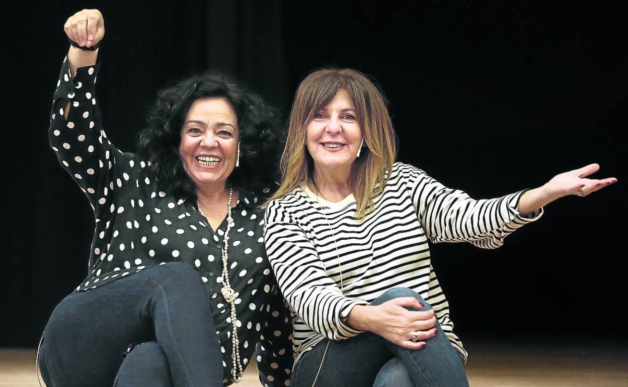 Gurutze Beitia y Maribel Salas pondrán en escena sus monólogos hasta mañana en el Euskalduna. 
