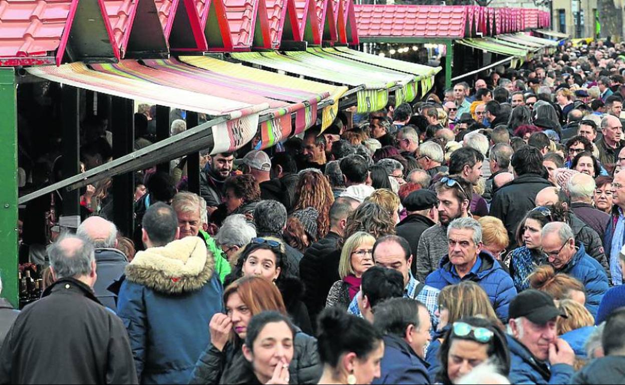 Imagen de la edición del pasado año del tradicional mercado de Santo Tomás. 