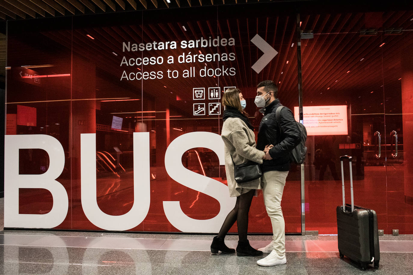 Ángel Gutiérrez y Marta Echarte se han reencontrado esta mañana tras dos meses sin verse.