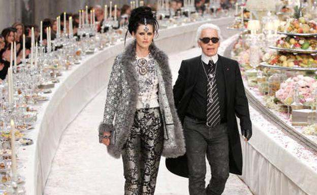 Stella y Karl en 2011 en un desfile de Chanel.