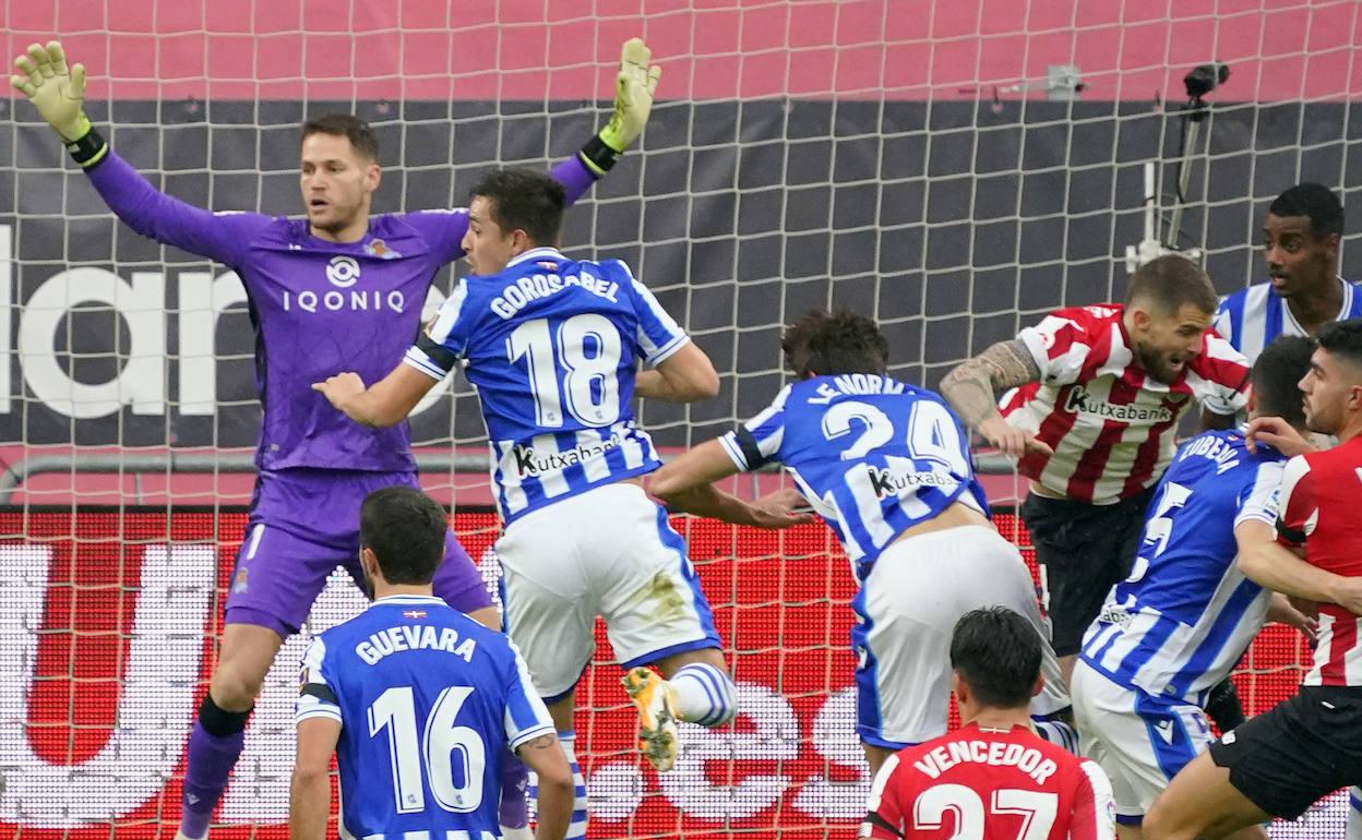 Remiro no ha tenido que intervenir ni una sola vez. 