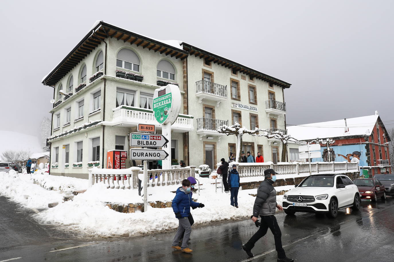 Manto blanco en Urkiola. 