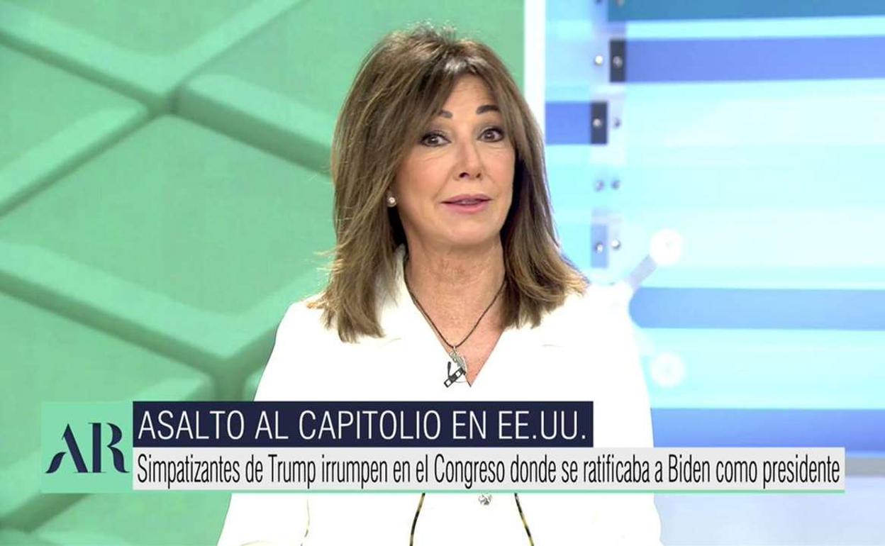 La reacción de Ana Rosa Quintana sobre el asalto al Capitolio revoluciona las redes sociales