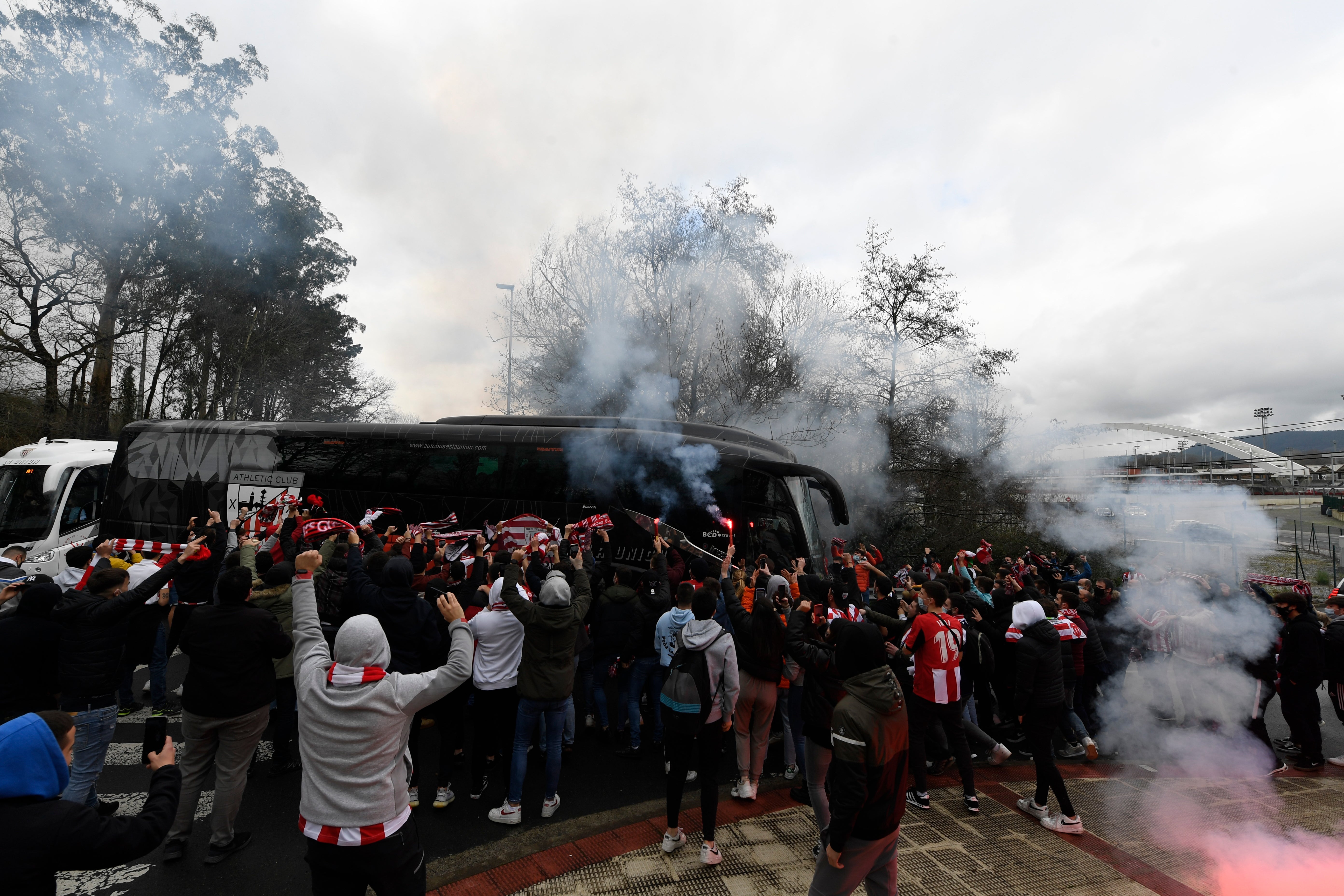 Fotos: Recibimiento al Athletic en Lezama