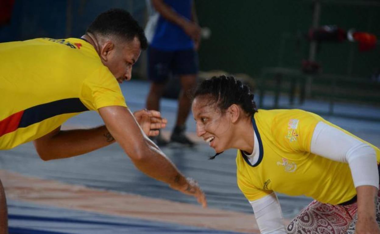 Luisa Valverde en una sesión de entrenamiento hace algunos meses. 