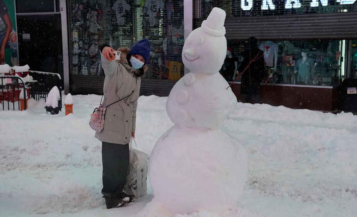 Fotos: La primera gran nevada del año en Nueva York