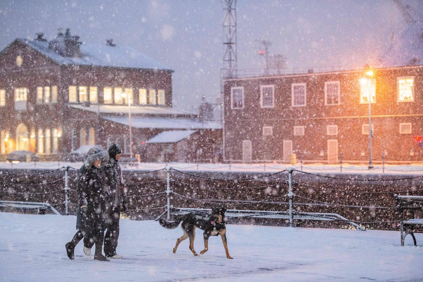 Fotos: La primera gran nevada del año en Nueva York