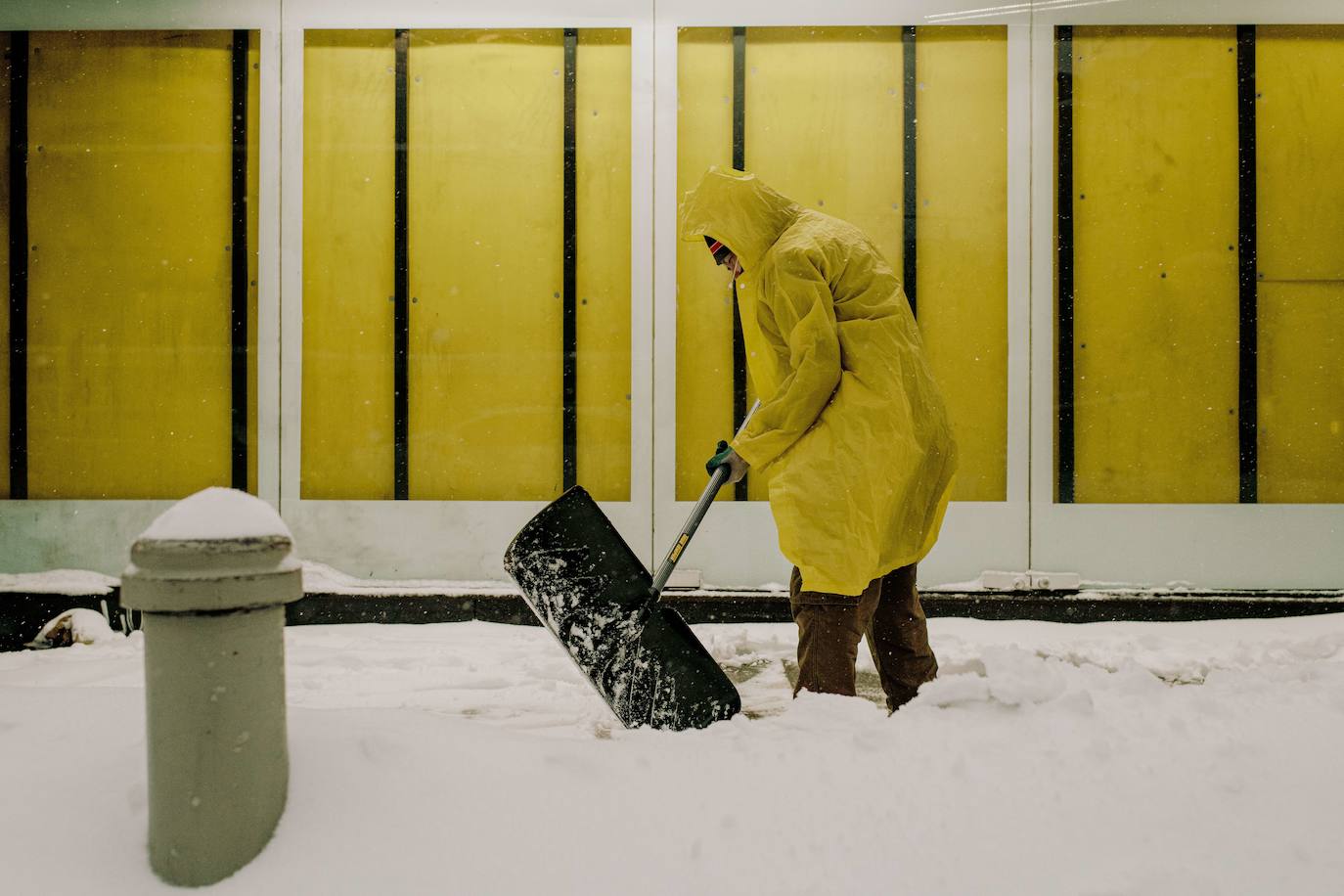 Fotos: La primera gran nevada del año en Nueva York
