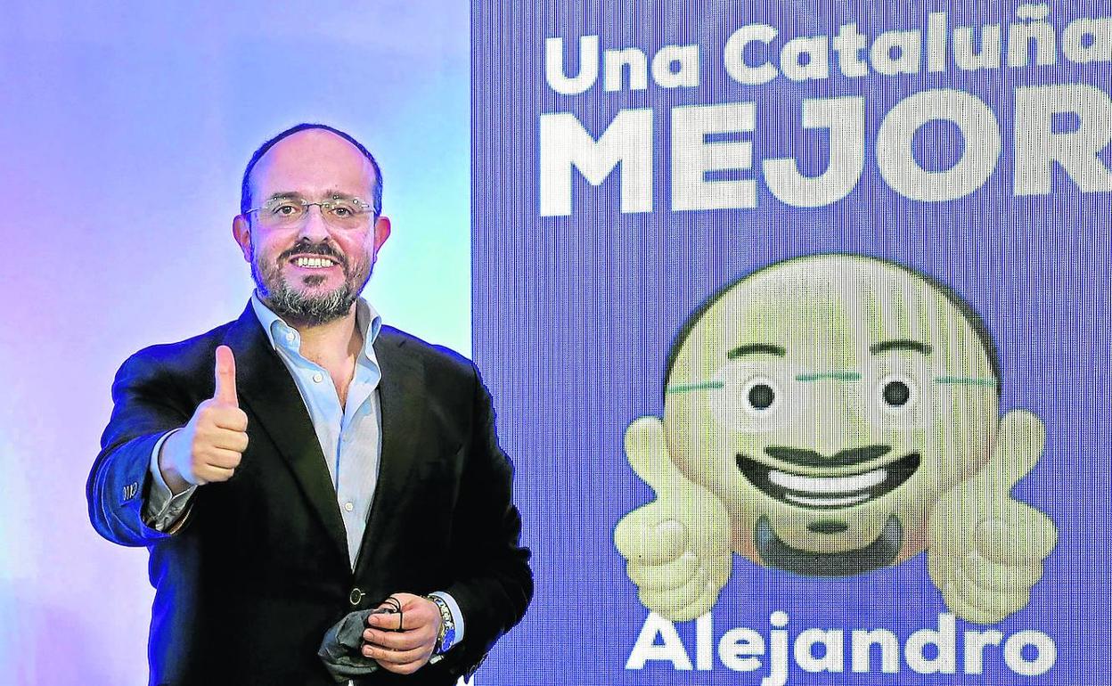 El candidato del PP catalán, Alejandro Fernández. 