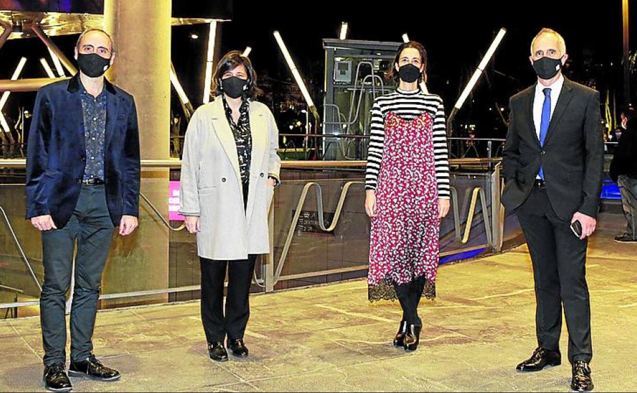 Borja Pujol, Begoña de Ibarra, Lorea Bilbao e Ibon Aranbarri. 