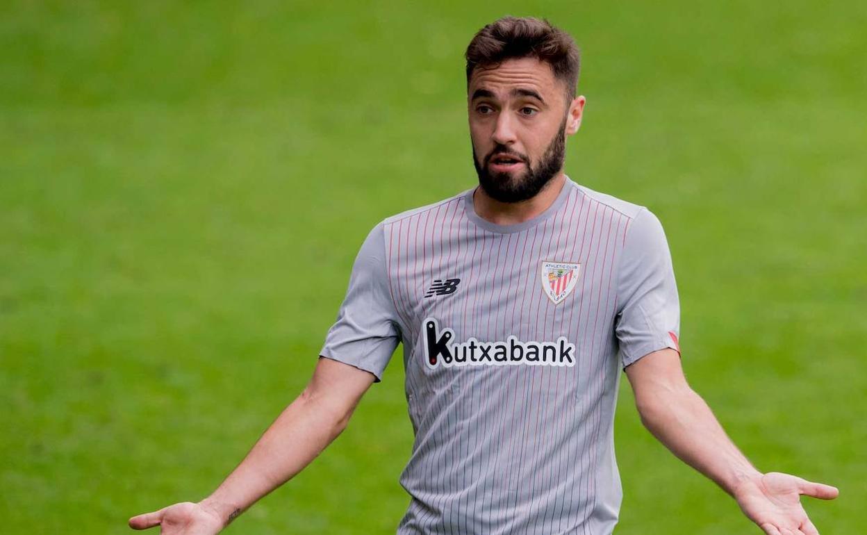 Unai López en un partido lejos de San Mamés. 