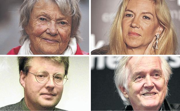 Maj Sjowall, Liza Marklund, Stieg Larsson y Henning Mankell.