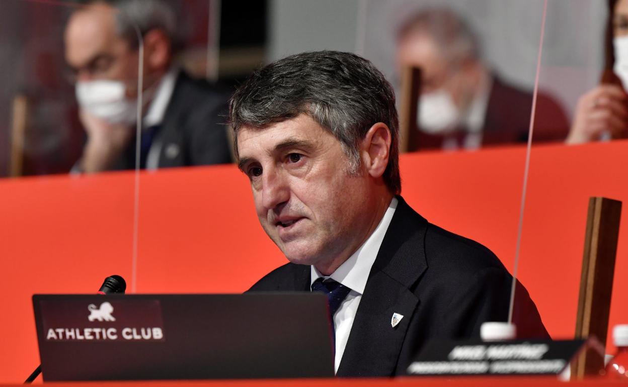 Jon Ander de las Fuentes en la asamblea de hoy,