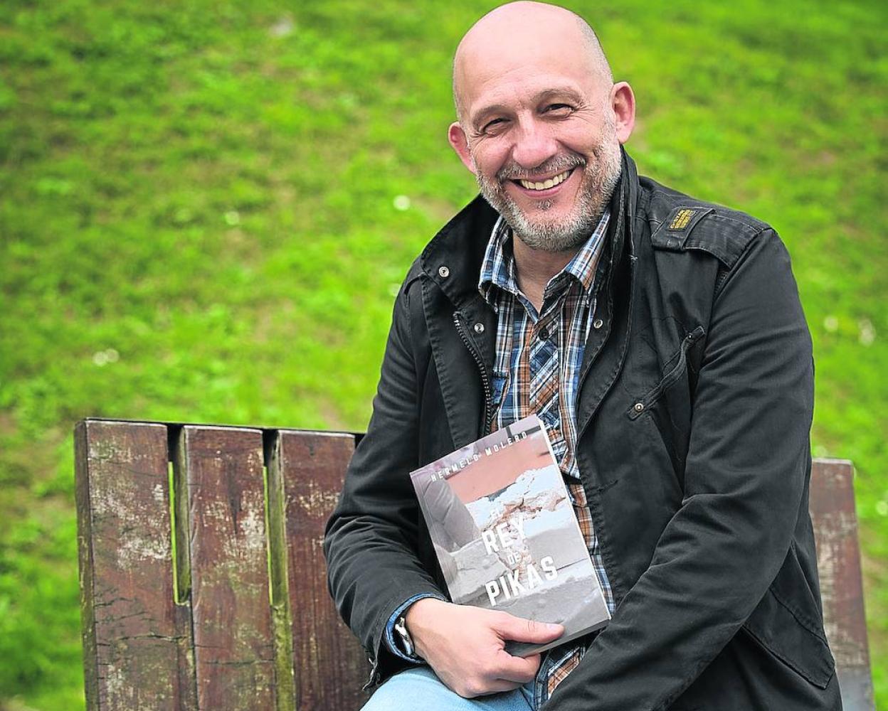 Hermelo Molero, en un momento de la entrevista, en Bilbao. 