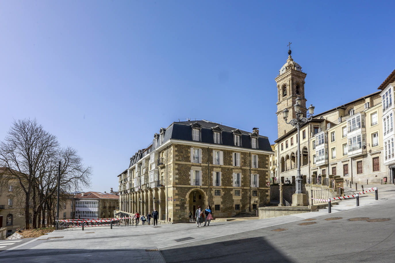 Reforma reciente de la calle San Francisco. 