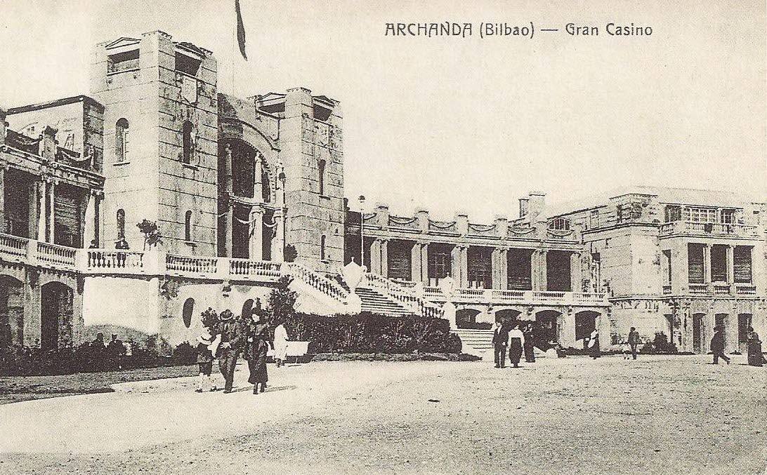 Exterior del casino de Artxanda en 1910.