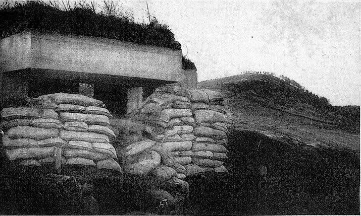 Imagen de un bunker en Artxanda al inicio de la Guerra Civil en 1936. 