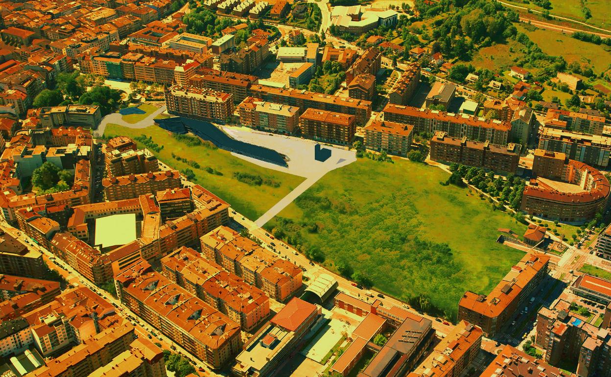 Propondrá al Gobierno vasco que acondicione el espacio y lo llene de hierba mientras se negocia el proyecto final. 