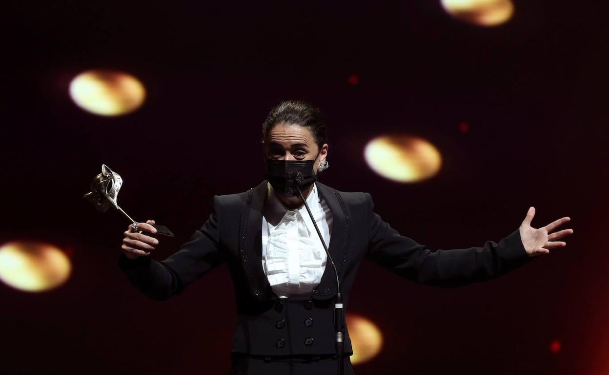La actriz vitoriana es la gran favorita para el Goya esta noche tras recibir el premio Feroz este pasado martes. 